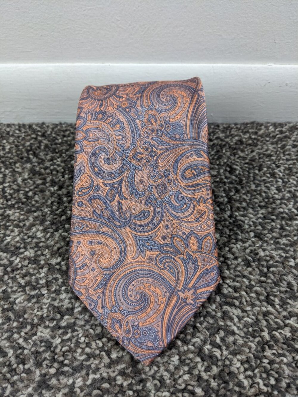NWT Stefano Ricci Neck Tie Luxury Collection Silk Pink Blue Paisley 60.5L 3.5W